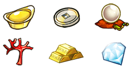 BB电子聚宝盆刮刮乐游戏玩法 - 金元宝、古钱币、珍珠、红珊瑚、3个金条、鑽石